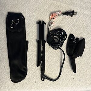 Ion Straight ‘n Spiral Travel Hair Styling Iron 3/8” Barrel